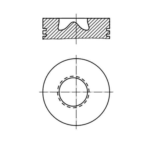 1.04570-3640301017 Piston Ø97.50MM Mercedes OM366
