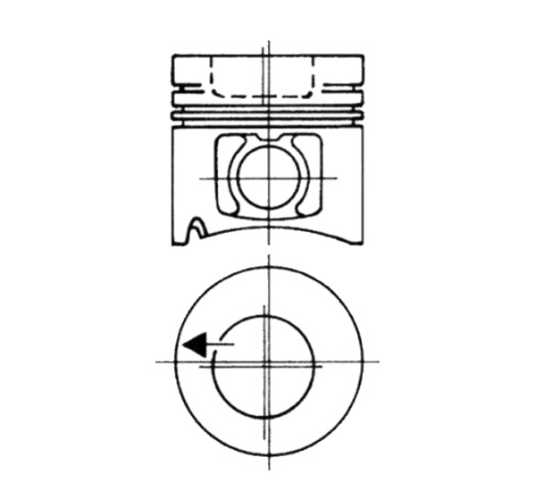 1.04422-4220301117  Piston Ø128.00MM Mercedes OM421/422/423/424