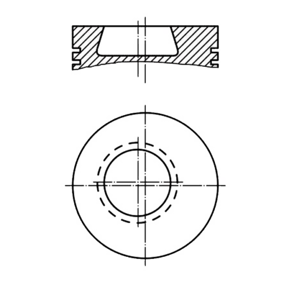 1.04130-4420300117 Piston Ø130.00MM Mercedes OM441/442/443/444