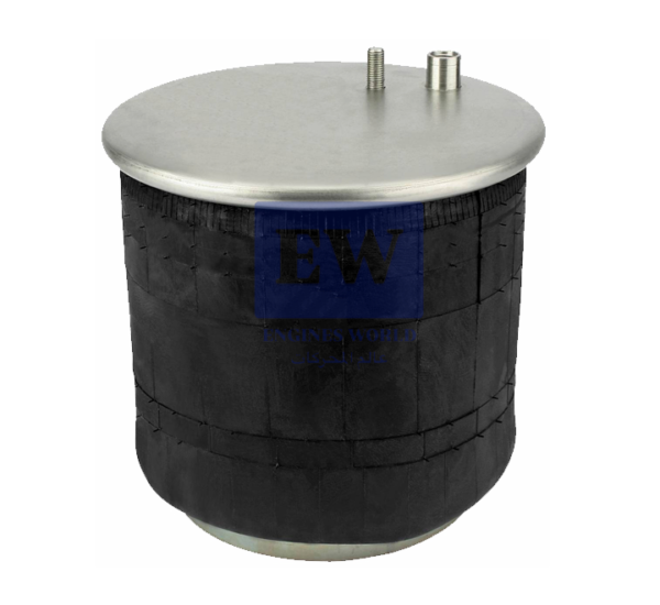 9.4884K-81436006035 Air Spring with Piston Rear Axle 1 Bolt+1 Hole Plate top Ø259MM Width Ø190MM Piston 130MM Piston 1 hole (Fixing) MAN TGA/TGM/TGS/TGX
